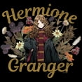 thumbnail image 2 of Men's Harry Potter Floral Hermione Granger Graphic Tee Black Medium, 2 of 5