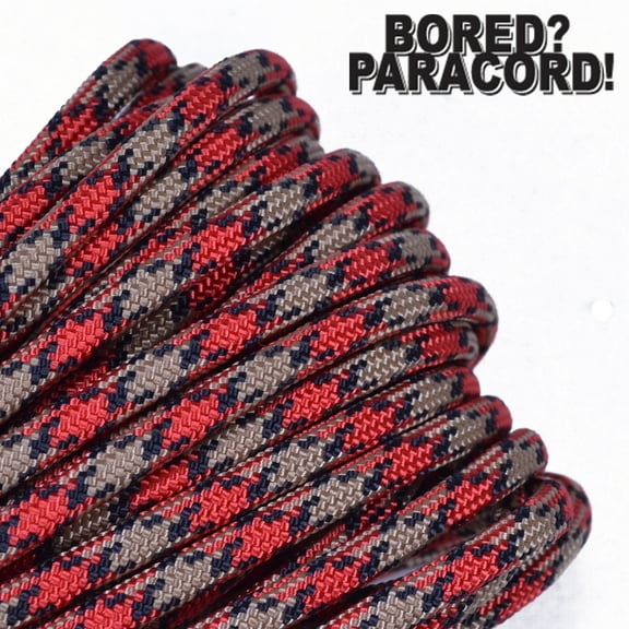 Bored Paracord Brand 550 lb Type III Paracord - Mercury 100 Feet