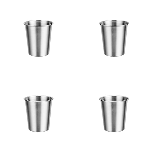 Stainless Steel Bathroom Rinsing Cup and Toothbrush Holder, BPA Free Stackable Travel Mug for Camping, Home, Office, Outdoor, Metal Drinking Cup