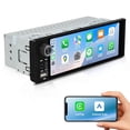 thumbnail image 1 of 6.36" Single DIN Car Stereo - Wireless CarPlay & Android Auto | Linux System HD IPS Touchscreen Radio | Bluetooth 5.0 | USB-C/USB/FM | EQ Controls |, 1 of 8