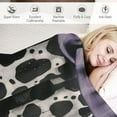 thumbnail image 3 of Qinduosi Print Blanket, Purple Print Blanket, Soft Fleece Flannel Animal Blanket, Cozy Warm Blanket Throw, Lightweight Fuzzy Plush Gifts for Women Adults, Nap Bed Couch,, 3 of 6