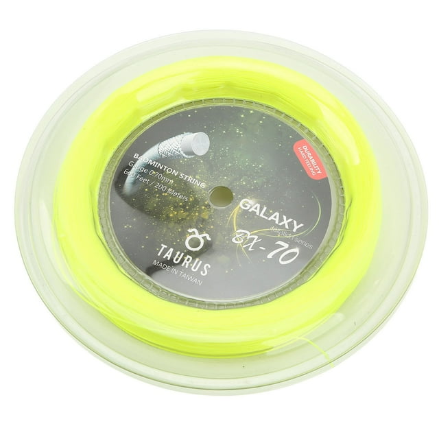 Nylon Badminton Racket String, 0.7mm Diameter, 200m Length with Excellent Elasticity, Strength, for Advanced Players and Team Training
