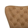 thumbnail image 6 of Safavieh Aster Mid Century Modern Leather Tufted Bar Stool, Set of 2, 6 of 7