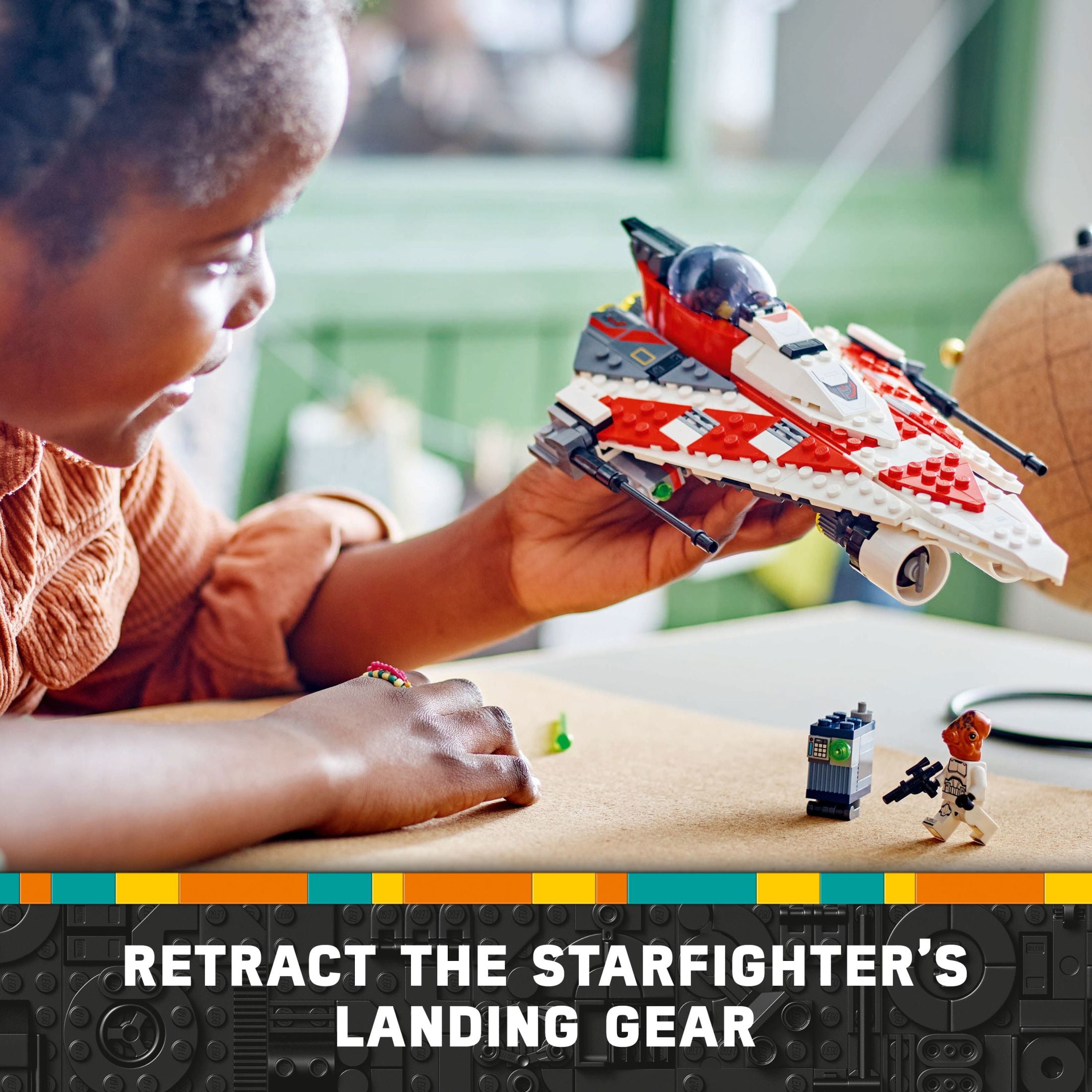 LEGO Star Wars Jedi Bob’s Starfighter Building Toy, Star Wars Starship Birthday Gift for Kids, 75388