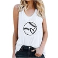 thumbnail image 1 of Pompotops Women's Pullover Sleeveless Printing Solid Color Vest Tops, 1 of 4