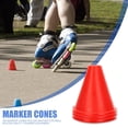 thumbnail image 4 of 10x Conos Marcador Equipo Entrenamiento Fútbol Patinaje Sobre Ruedas (rojo), 4 of 7
