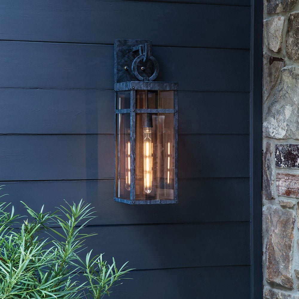 2806DZ Hinkley Lighting Porter - 1 Light Extra Small Outdoor Wall Lantern in Transitional Style - 5.5 Inches Wide by 13 Inches High-Aged Zinc