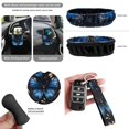 thumbnail image 6 of Yuyamidu Blue Butterfly Car Seat Covers Set of 15 Stylish Steering Wheel Cover Seatbelt Cushion Pad Trash Bin Car Vent Organizer Pouch Rearview Mirror Cover Cup Holder Wristlet Keychain, 6 of 7
