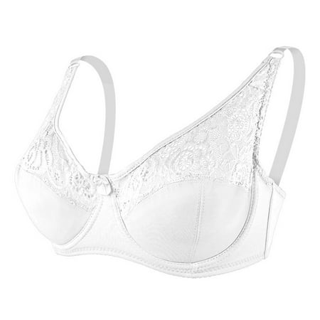 

Baycosin Womens Unlined Plus Size Bra Full Bust Sheer Bra Lace Bra Push Up Brassiere Bra Thin Cup Bra Low Cut Bra For Ladies