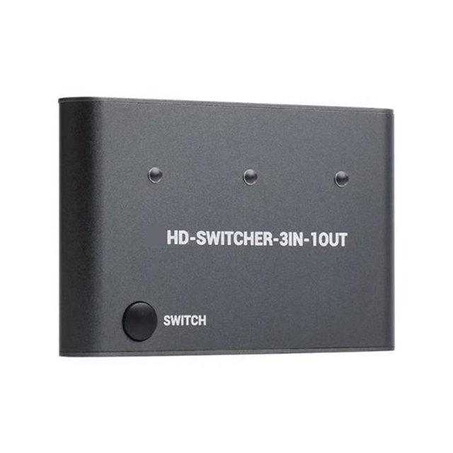 Conmutador 4K Compatible con , , Conmuta Dispositivos de Entrada con un Solo para Compartir una Pantalla HD, Compatible con Juegos de PC.
