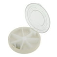 thumbnail image 6 of Unique Bargains 1 Pc Pill Case 7 Grid Round Pill Box Beige, 6 of 6