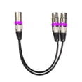 thumbnail image 2 of Cable adaptador de amplificador de micrófono, 2 XLR hembra a XLR macho, Cable de Audio estéreo, divisor en forma de Y Guardurnaity EL0622-00, 2 of 2