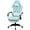 Mint Green, variant on JKOOK Gaming Chair with Footrest, Multifunctional Desk Chair with Linkage Armrest, PU Leather, Video Game Computer Chairs with Lumbar Support, Study,Game,Office,JK08 (White)