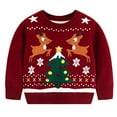 thumbnail image 1 of WEAIXIMIUNG Winter Autumn and Winter Christmas Tree Children's Cute Sweater Girls Baby Bottom Sweater, 1 of 8