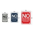thumbnail image 2 of Portrait Round No Soliciting Unwanted Visitors Will Be Eaten Sign (Ivory/Dark Brown) - Small, 2 of 7