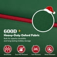 thumbnail image 6 of Yexmas Large Christmas Ornament Storage Box,Holiday Decoration Ornament Storage with Reinforced Handles & Extra Pockets,Green, 6 of 7
