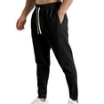 thumbnail image 2 of MXALUOB Men's Running Pants Ankle Zipper Tapered Jogger Pant Elastic Waist Athletic Trousers with Zip Pockets for Training Fitness, 2 of 7