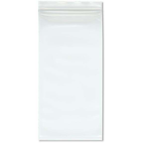 Plymor 5" x 10" (Pack of 100), 6 Mil Industrial Duty Zipper Reclosable Plastic Bags