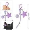 thumbnail image 2 of Unique Bargains 1 Pc Handbag Charm Star Pattern Bag Charm Purple, 2 of 5