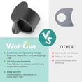 thumbnail image 4 of Welnove Pinky Toe Separator, Gel Toe Spacers Bunion Corrector for Feet Women and Man, Little Toe Cushions for Curled Overlapping, 12 Pcs Black, 4 of 6