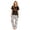 Style 95, variant on Family Matching Halloween Pajamas Set Spider Web Witch Hat Short Sleeve Funny Pajamas Castle Skeleton Spooky Wide Leg Pjs, Women:L