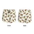 thumbnail image 5 of Vsdgher Cute Sloth Print Women's Running Double Layer Shorts High Waisted with Pockets Elastic Yoga Workout Athletic Gym Sports, 5 of 8