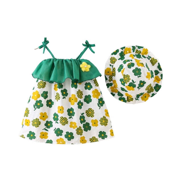 Robe pour Fillette, Robes Décontractées pour Filles, Robe d'Anniversaire, Robe Soleil, Robe de Princesse, Vêtements pour Filles 18-24 Mois