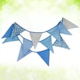 thumbnail image 6 of Masteelf  Banner Flag Bunting Hanging Decorations Blue Printed Fabric, 6 of 8