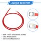 thumbnail image 5 of 1 Pc Cable de Inversor de Batería 6 AWG Gauge 3.5FT 5/16" Terminal Cable de Batería Universal para Automóvil Vehículo Barco RV Solar Cobre Estañado Rojo, 5 of 7