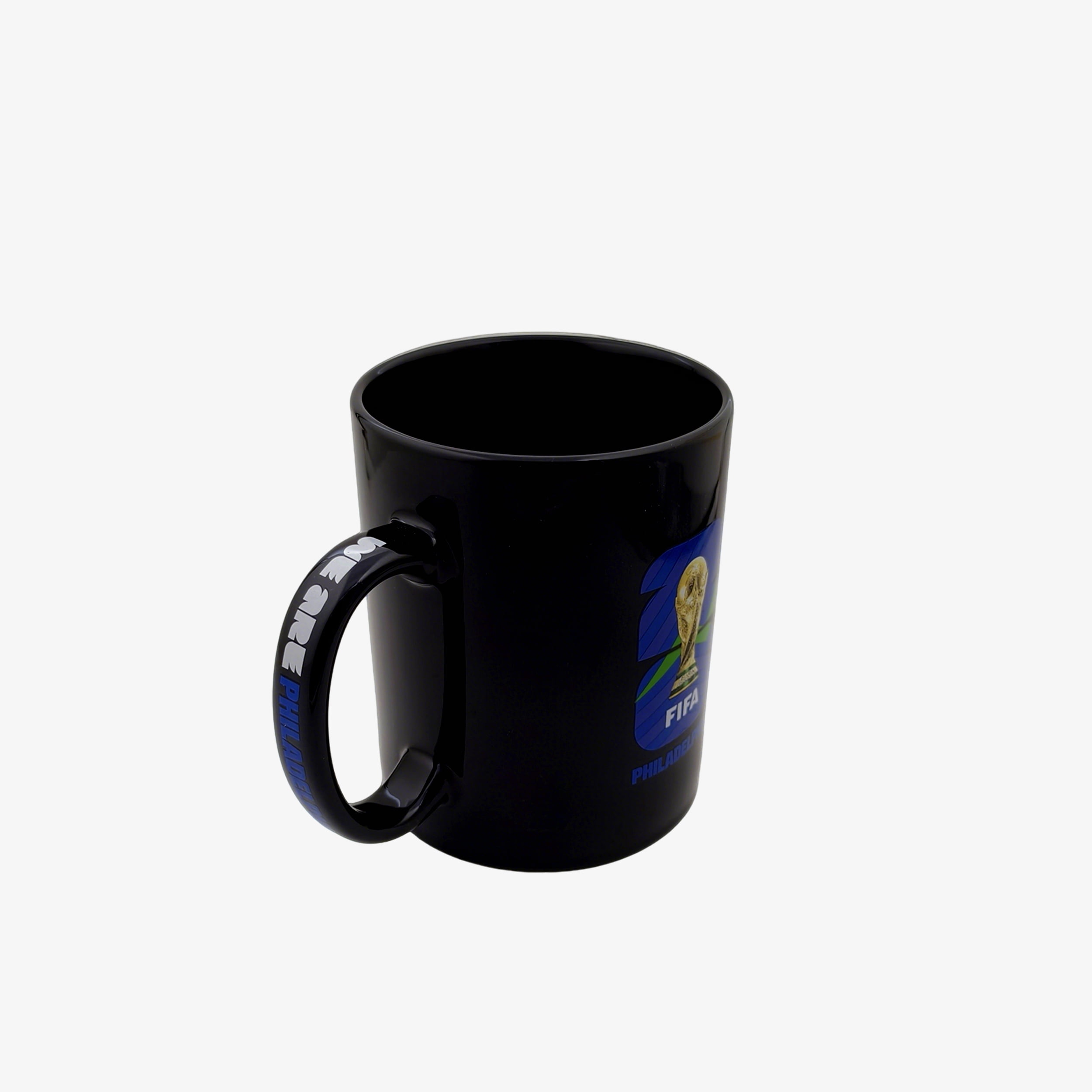 FIFA World Cup 2026 Host City Black Ceramic Soccer Mug - Philadelphia