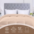 thumbnail image 3 of Utopia Bedding Comforters Queen Size, All Season Duvet Insert, Down Alternative Box Stitched Bed Comforter with Corner Tabs, Machine Washable (Beige), 3 of 6
