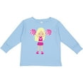 thumbnail image 3 of Inktastic Cheerleaders, Girl With Blonde Hair, Pink Uniform Girls Long Sleeve Toddler T-Shirt, 3 of 5