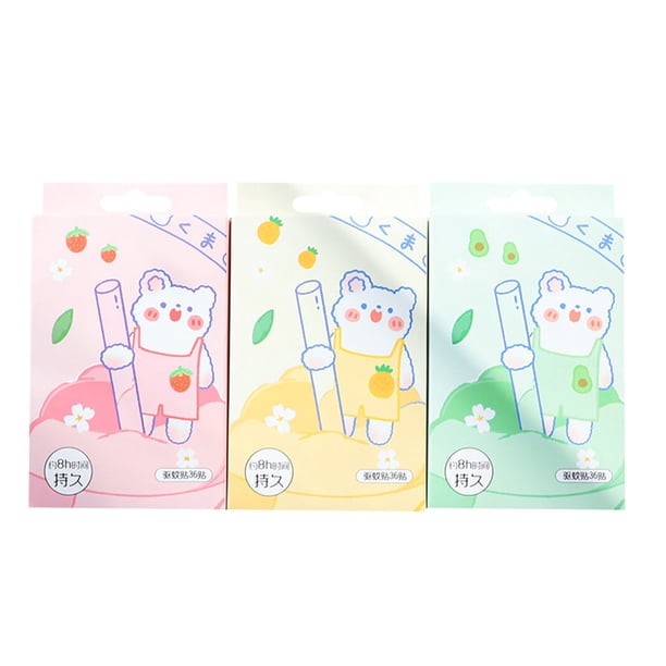 Parche repelente de mosquitos, pegatina repelente de mosquitos para exteriores no tejida de dibujos animados, pegatina repelente de mosquitos para plantas de adultos infantiles Wmkox3446yii hfskjfh3439