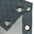 thumbnail image 4 of Ambesonne Quatrefoil Grommet Curtain, Moroccan Line Shapes, 50" x 120", Slate Blue and Pale Blue, 4 of 6