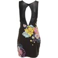 thumbnail image 2 of Free People Womens Ikebana Illusion Bodycon Dress, Black, Large, 2 of 3