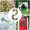thumbnail image 6 of Household Imitation Clearance! FNGZ Artificial Rose Butterfly Vine Red, 1*Simulation Rose Butterfly Flower Vine, 6 of 8