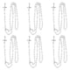 thumbnail image 1 of Collar cruzadoCollar de crucifijo de 6 piezas Collar cristiano de Jesús Collar de crucifijo Acabado de lujo Jadeshay A, 1 of 8