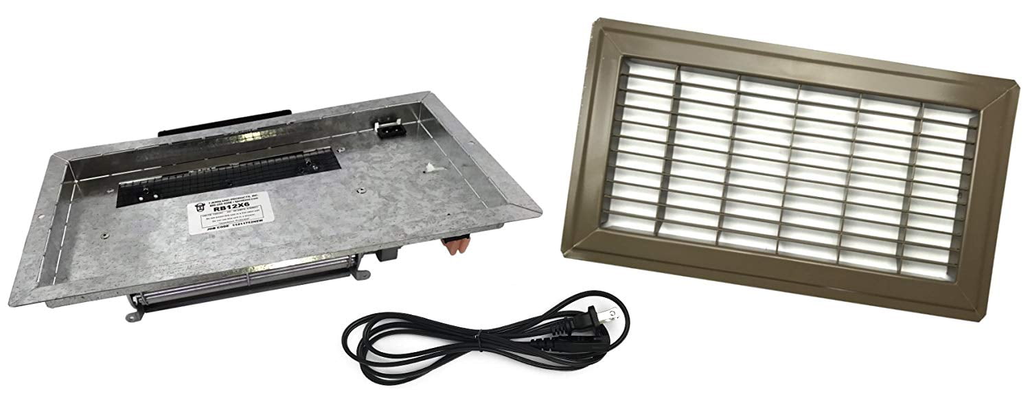 Tjernlund RB12X6B Brown Duct Booster Register Booster Fan for 6 Inch by