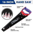 thumbnail image 2 of Sierra universal antióxido para madera Hand Saw WORKPRO de 16 pulgadas, 2 of 9