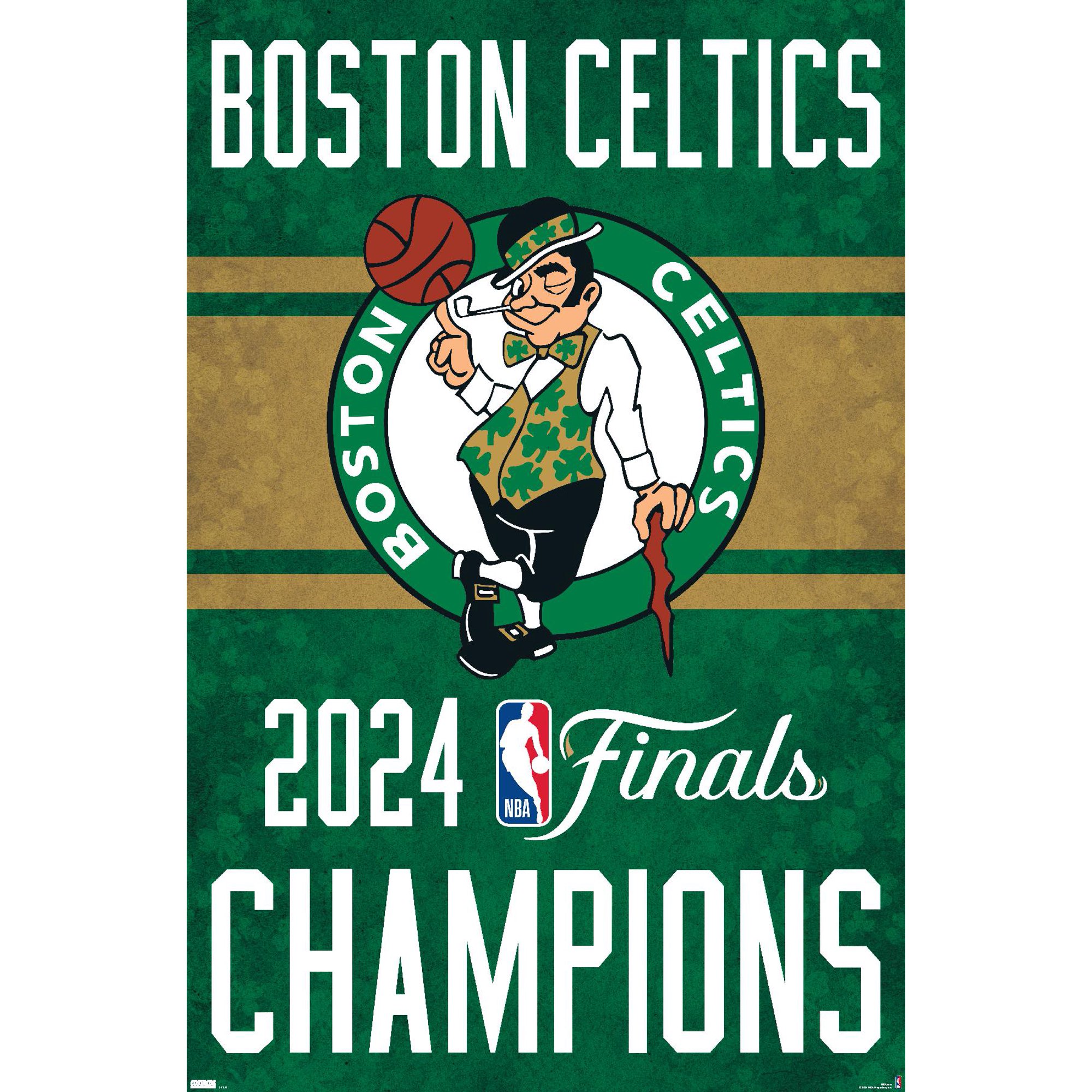 NBA Boston Celtics - 2024 NBA Finals Team Logo Wall Poster, 14.725" x 22.375"