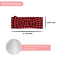 thumbnail image 2 of Balery Buffalo Plaid Red Black Pattern Baby Headbands Hairbands Hair Bow Elastics for Baby Girls Newborn Infant Toddlers Kids, 2 of 3