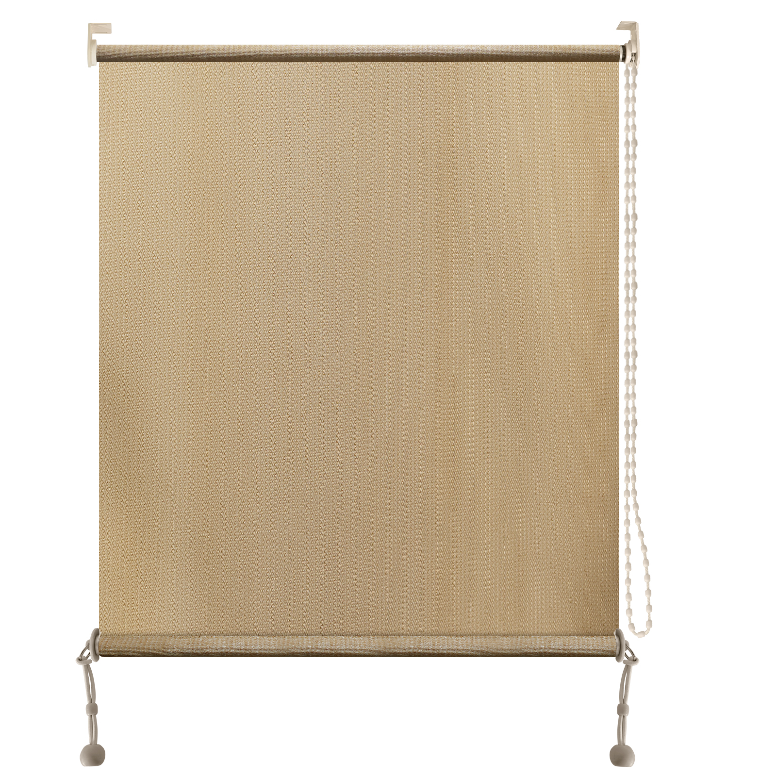 Artpuch Outdoor Patio Blinds Roll Up Shade Fabric (4'W X 6'L), Corded