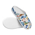 thumbnail image 3 of Fotbe Marine Animals Pattern Women's Fuzzy Curly Fur Memory Foam Loafer Slippers Indoor Outdoor Slippers Winter Home Shoes-37/38, 3 of 7