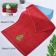 thumbnail image 3 of Cathery Christmas Hand Towels Decorative Kitchen Bathroom Dish Towels Embroidered Christmas Holiday Towels Gift Set, 3 of 8