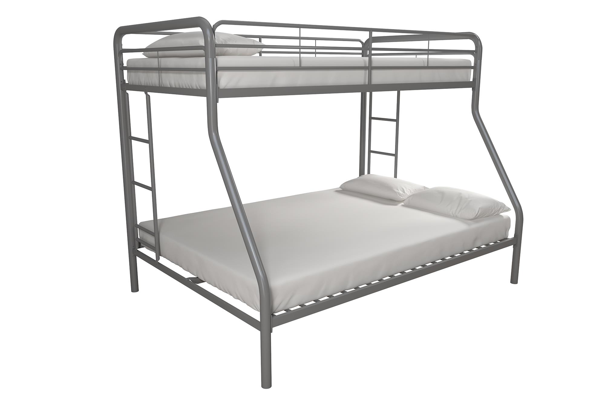 DHP Dusty Twin over Full Metal Bunk Bed with Secured Ladders, Silver - image 5 of 21