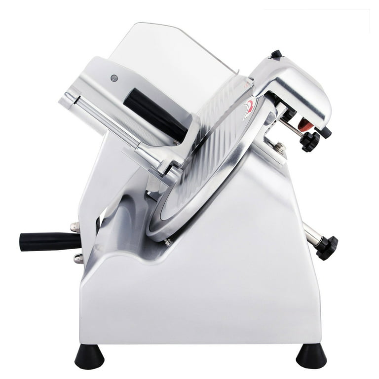 GorillaRock Meat Slicer Commercial | Electric Food Slicer with 10-Inch Stainless Steel Blade | Aluminum Body | Low Noise