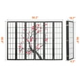 thumbnail image 2 of KFFKFF Partition Screen, 6-Section Indoor Privacy Barrier, Foldable Wooden Room Separator, Japanese-Style Portable Decorative Divider, Ideal for Living Space, Workspace, Dining Area, 2 of 9
