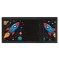 thumbnail image 4 of CHAQLIN Rocket Space Print Trifold Card Wallet, Stretch Polyester Toddlers Small Purse for Daily Use Outdoor School, 4 of 7