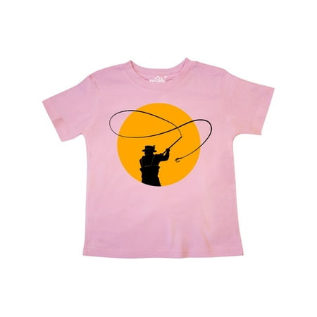 

Inktastic Fly Fishing sun silhouette Gift Toddler Boy or Toddler Girl T-Shirt