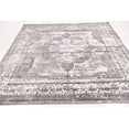 thumbnail image 2 of Unique Loom 3141298 Tapis Carré 8 x 8 Pi. Salle Garnier Sofia, Gris, 2 of 2